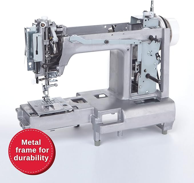 SINGER MX60 Lightweight & Portable Sewing Machine with Accessory Kit & Foot Pedal | 57 Stitch Applications, LED Light & 4-step Buttonhole | Great for Crafts & Mending