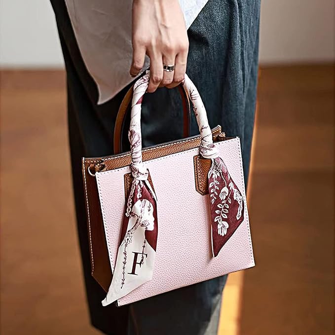POPSEWING Top Grain Leather Mini Tote Handbag DIY Kit, Crossbody Shoulder Bag with Sewing Kits for Women, Girls, DIY Leather Bag Kit for Personalized Gift (Pink)