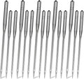 50 Pcs Universal Sewing Machine Needles HAX1,Assorted 65/9, 75/11, 90/14, 100/16 110/18 Ideal for Fabrics, Heavy Duty Sewing Machine Needle for Thick Fabric Including Canvas Leather Embroidery Jeans