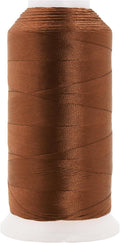 Mandala Crafts Russet Brown Heavy Duty Thread - 1500 Yds Tex 90 Bonded Polyester Threads for Sewing Drapery, Jeans, Leather, Hair, Outdoor Marine Upholstery