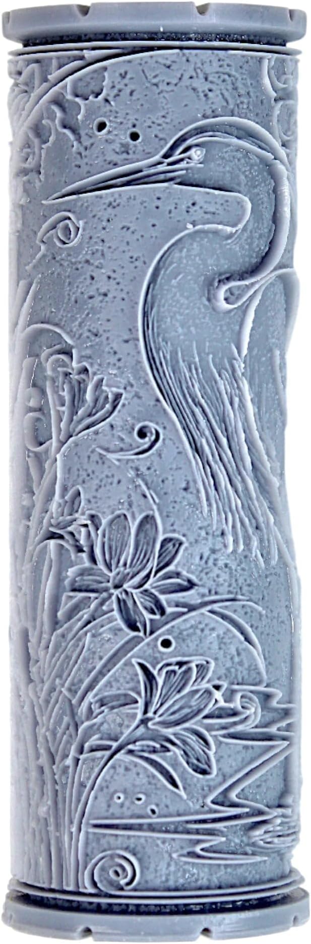 Egret Clay Texture Roller (4") - Bird Set #02 - Embossing Pattern Roller for Polymer & Ceramic Clay, Pottery & Crafts