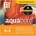 Ampersand Art Supply Watercolor Painting Panel: Museum Series Aquabord, 1/8 Inch Flat Profile, 4" x 4" - Pack of 4