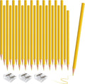36 PCS Yellow Colored Pencils, Pre-sharpened Professional Wooden Art Pencils Set for Artists Painting | Premium Drawing Sketching Supplies(Yellow)