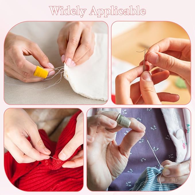 Grevosea Mini Travel Sewing Kit, Heart Shaped Portable Travel Sewing Kit, Small Emergency Pocket Sew with Scissors Needles Emergency Repair for Women Mom Traveler Adults Beginner