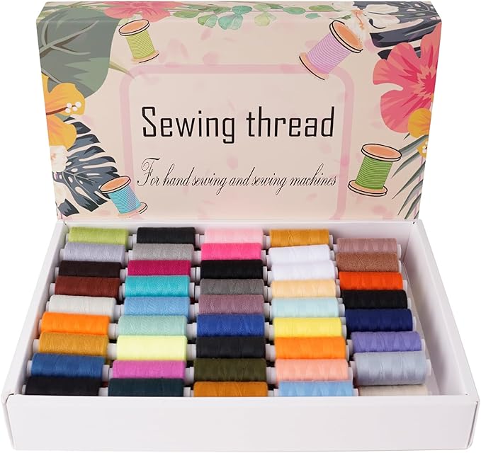 88 Spools of Hand Quilting Thread,Sewing Threads Kits,400 Yards Each Spool,Quilting Thread,All Purpose Sewing Thread,for Sewing Machine and Hand Sewing,140S/2,Tex 27,40 wt.
