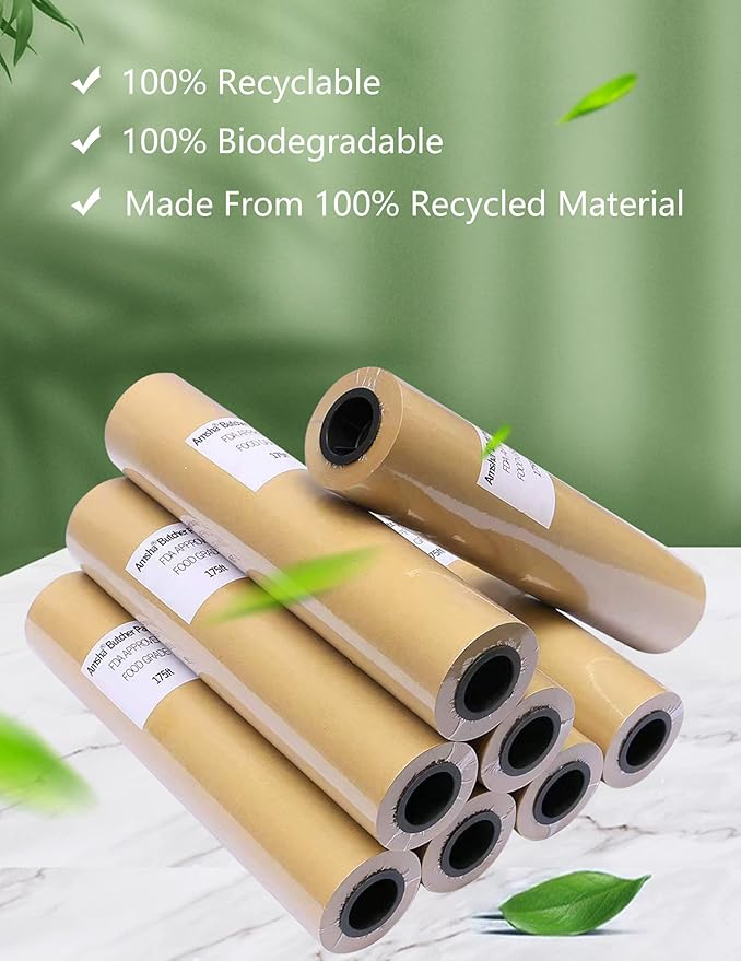 Kraft Paper Roll 24" x 98ft, Brown Craft Paper 80GMS for Gift Package/Bouquet Flower Wrapping/Kids Arts Drawing/Bulletin Board/DIY/Box Moving Filler/Shipping Supplies/Table Cover, Unwaxed & Uncoated