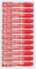 PATIKIL Red Oil Pastels, 48Pcs Soft Oil Crayons Pastels Stick Vibrant and Creamy Art Supplies Bulk for Artists Beginners Art Painting Drawing Blending Graffiti Gallery