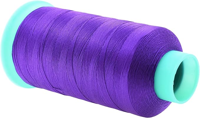 Mandala Crafts Size 92 280D T90 Bonded Nylon Thread - Violet 1100 YDs Tex 90 Heavy Duty Sewing Threads for Leather, Jeans, Weaving, Outdoor Marine Upholstery