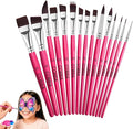 Face Paint Brush Set, 15pcs Artist Brushes for Body Face Painting,Acrylic Painting Watercolor Oil Gouache – Perfect for Artists, Performers, Party Makeup
