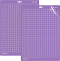 WISYOK 12x8.5 Inch Cutting Mats for Cricut Joy Xtra, 2-Pack Strong Grip Reusable Adhesive Mats for Crafts, Quilting, Sewing