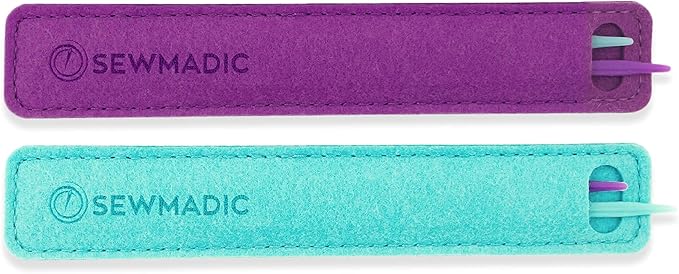 That Purple Thang (4 Pieces- 2xPurple, 2xGreen) Plus 2 Felt Storage Pouches - A Sewers Magic Wand for Sewing