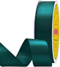 Double Face Teal Satin Ribbon 7/8 inch X 25 Yards Polyester Teal Ribbon for Gift Wrapping Very Suitable for Weddings Party Hair Bow Invitation Decorations and More