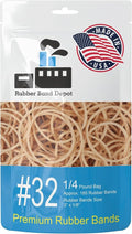 3" x 1/8'' - Size #32 - Rubber Band Depot - Everyday Rubber Bands, Business Bands - Approximately 185 Per Bag - 1/4 Pound Bag