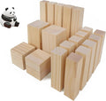 19PCS Basswood Carving Blocks，4 Different Sizes Whittling Wood Blocks，Soft Carving Basswood Kit for Crafts Beginners