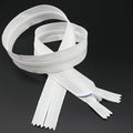 Leekayer 3# 5 Inch Invisible Zipper for DIY Tailor Sewing Craft 12.7cm White Hidden Zippers Closed End Bulk 10 PCS/Pack (White,5")