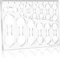 Router Templates for Woodworking,Router Jig Dumbbell Inlay Templates Decorative,13-in-1 DogBone Router Templates(10 * 7.8 inches)