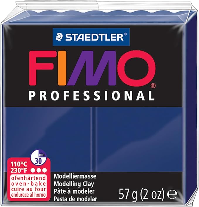 Staedtler Fimo Professional Oven Hardening Modelling Clay, 57G, Navy Blue