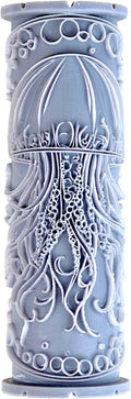 Jellyfish Clay Texture Roller (4") - Ocean Set #01 - Embossing Pattern Roller for Polymer & Ceramic Clay, Pottery & Crafts