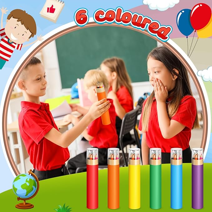 48 Pack Christmas Colored Pencils Gifts Bulk with Sharpener, 12 Color Travel Portable Presharpened Pencil Pack, Colored Pencils Set for Adults Christmas Charity Arts Supplies Painting