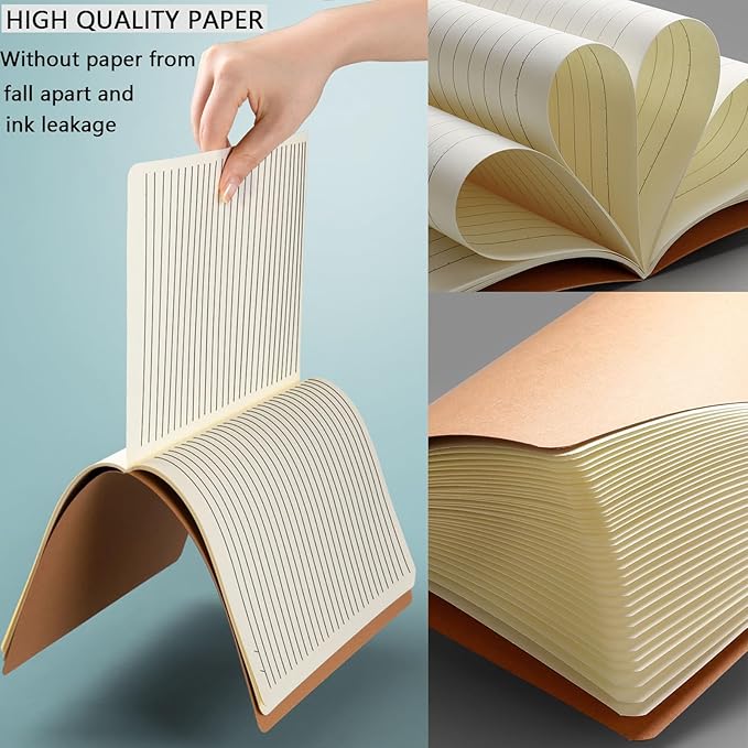 32 Pack A5 ruled Notebook Journals for travelers,students and office,Writing diary Subject Notebooks, Lined thick paper,60Pages, 30 Sheets,8.3x5.5inch