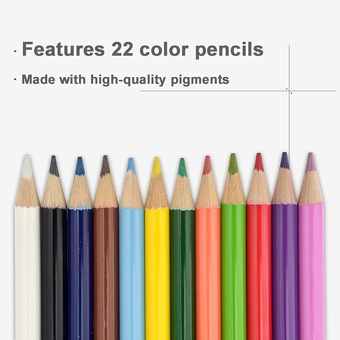 132-Piece Art Set, Deluxe Professional Color Set, Creating Gift Box, Art Set Crafts Drawing Painting Christmas Kit for Kids and Adult, Girls Boys