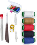 37PCS Sewing Tool Set, Portable Needle and Thread Kit with Storage Box, Embroidery Needles Thread Sewing Working Tool Kit