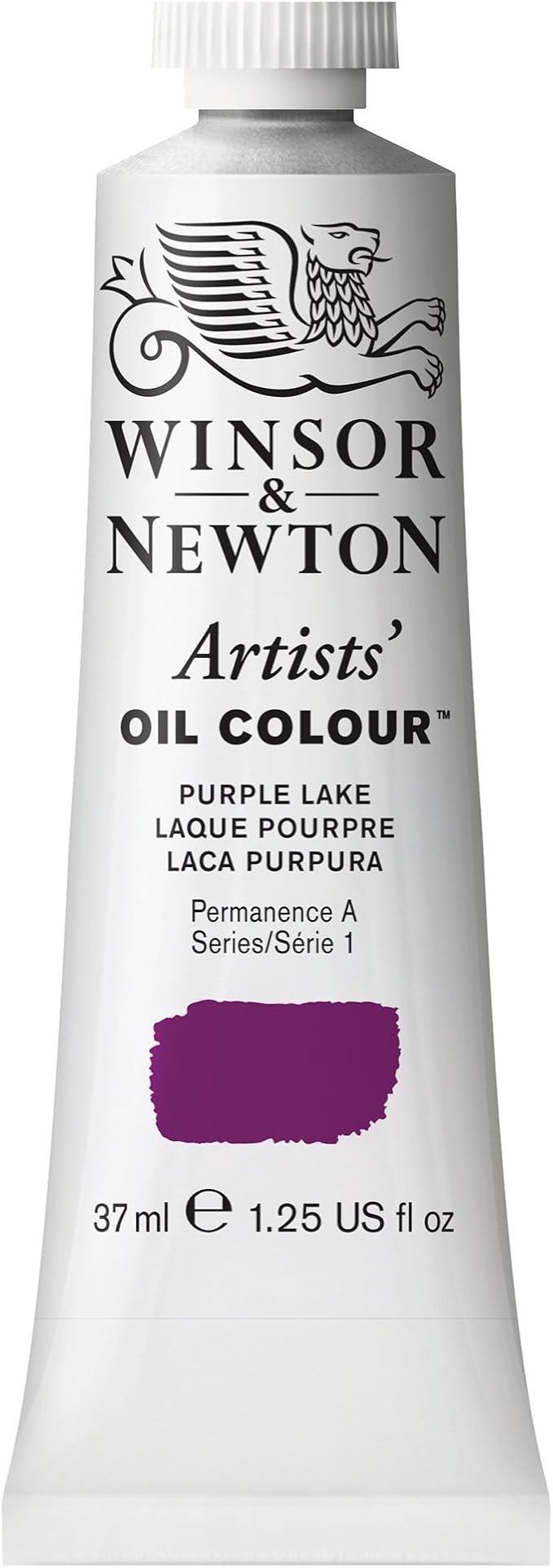 Winsor & Newton Artists' Oil Color, 37ml (1.25 oz) Tube, Purple Lake