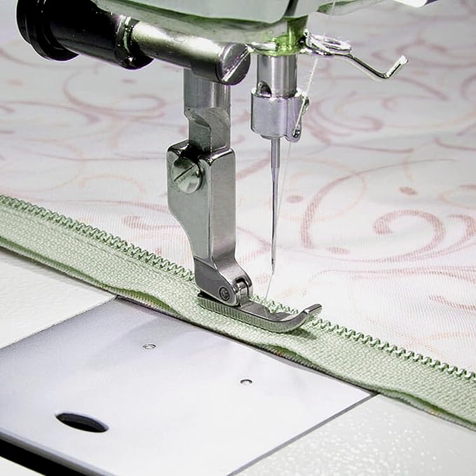 2 PCS Cording Zipper Foot P36N/P36LN Industrial Sewing Machine Presser Foot for High Shank Singer, Brother, Janome, Juki, Babylock, Elna, Kenmore, White, Necchi, Simplicity, and More