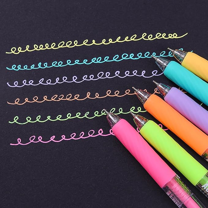 90 Colors Acrylic Gel Pens for Adult Coloring Books, 0.7mm Fine Tip Pens Marker with Press Design, Quick Dry Gel Pen for Paper, Canvas, Rock, Glass, Wood