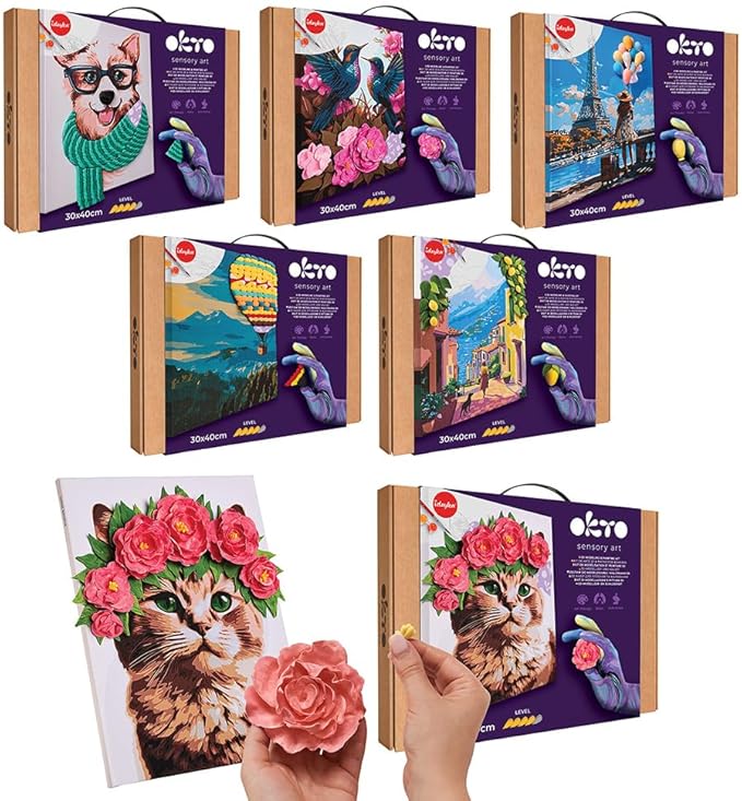 OKTO Art Kit Fashion Corgi | Arts & Crafts DIY Painting with Modeling Claу | Claу Kit for Painting | Painting Kits for Adults for Home Decoration Claу for Adults