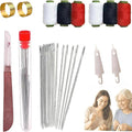 Big Eye Steel Sewing Needles Kit,2026 New Stainless Steel Needles for Hand Sewing,37pcs Big Eye Steel Needles Set, Portable DIY Hand Made Craft Set,for Handcraft Lovers (37Pcs)