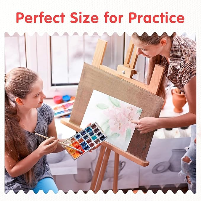 FIXSMITH Canvas for Painting 14 Pack - 5 x 7 Inch Painting Canvas Panel Boards - 100% Cotton Primed Canvases - Super Value Pack Art Supplies- Artist Canvas Board for Acrylic, Oil & Tempera Painting