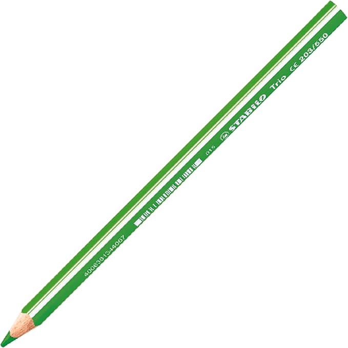 Triangular Coloring Pencil - STABILO Trio thick - Pack of 18 - Assorted Colors