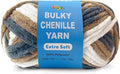 Soft Velvet Yarn Chenille Yarn for Crocheting and Knitting – Bulky (93 Yards/100g) - Polyester - Yarn for Blanket Amigurumi Weaving Crafts (Earth Mix, 1 Pack)
