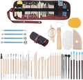 Clay Tools 43PCS Pottery Tools Clay Sculpting Tools Polymer Clay Tools Kit Ceramic Tools for DIY Handcraft Modeling Clay Carving Tools Set
