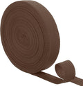 uxcell 23 Yards Cotton Twill Tape, 1-inch Herringbone Webbing Ribbon Bias Binding Tapes for Clothes Sewing, DIY Crafting (Brown)