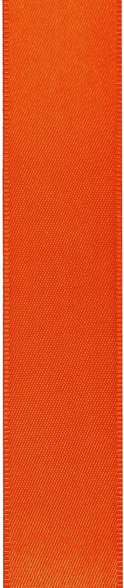 LIUYAXI Torrid Orange Double Faced Satin Ribbon, 1" X Continuous 25 Yards, Ribbons Perfect for Gift Wrapping Wedding Bouquet Decor DIY Craft Bow Making & Other Projects