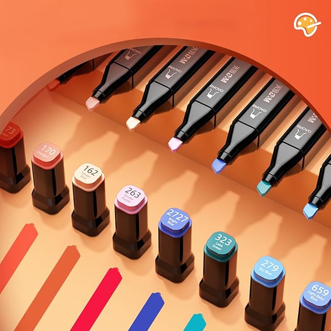 M&G 40 Colors Dual Tip Alcohol Markers, Drawing Markers, Coloring Marker for Adult Sketching -Stocking Stuffers, Christmas Gift Idea for artists - Art Supplies