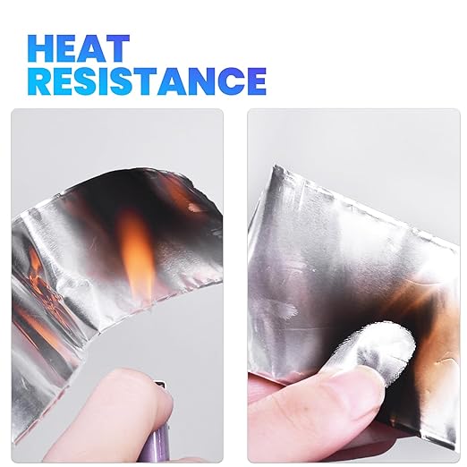 ADHES Premium Aluminum Foil Tape, 2 Inch x 210 Feet (70 Yards), Heat Proof Tape Withstand from 80°C to 100°C, Metal Duct Tape for HVAC, Sealing & Patching, Dryer Vents Pipe