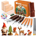 Wood Carving Kit - Whittling Kit with Wood Blocks and Paint Set - Carving Tools for Beginners - Hobbies for Women and Men - Arts and Crafts for Adults & Kids - Gift for Girls and Boys
