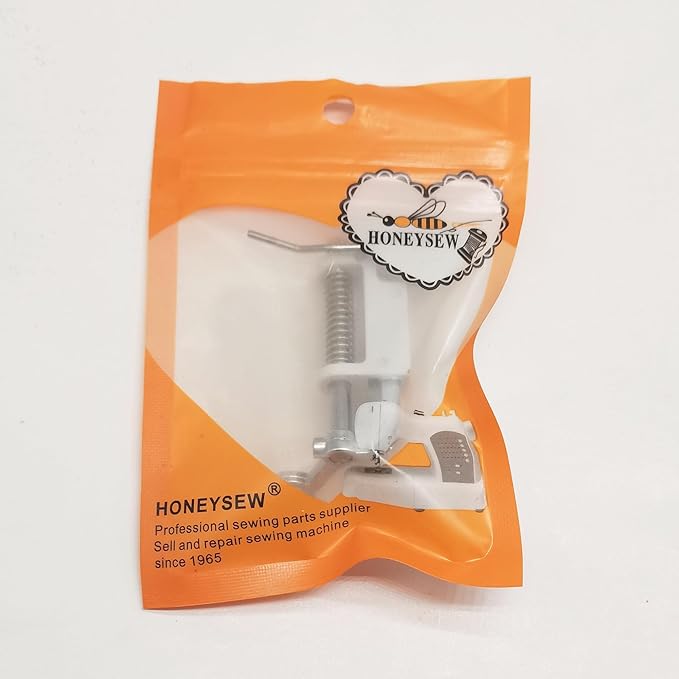 HONEYSEW 413037646 Open Toe Free Motion Quilting Darning Spring Presser Foot for Viking Husqvarna Group 7,6,5,A,B,E,4130376-46