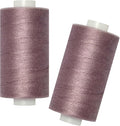 All Purpose Sewing Thread-2 Spools of Hand Polyester Sewing Thread for Sewing Machine for Hand and Machine Sewing(Dark Antique Mauve, 2 spools)