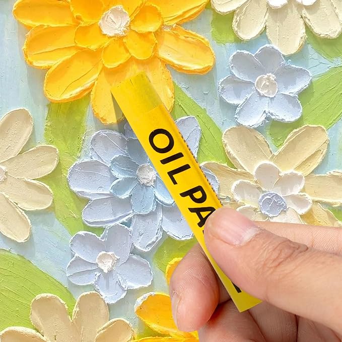 Oil Pastels 48 Colors, Soft Oil Pastel Crayons for Drawing Blending,Layering, Shading, Art Supplies Gift for Artists, Beginners