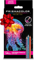 Prismacolor Premier Colored Pencils, Soft Core, Assorted Colors for Dark Paper, Limited Edition, 14 Count - Drawing, Coloring, Creative, Art Supplies, Holiday Gift