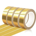 Phinus 4 Rolls Gold Tape, Gold Washi Tape for Journaling, 132FT Gold Foil Tape for Wall Decor Scrapbook DIY Crafts Gift Wrapping Planners (0.59in x 33FT)