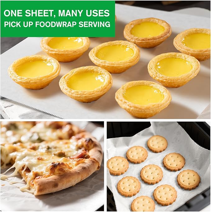 EcoDispose Precut POP UP Deli Paper Sheet Pack of 200, Interfolded Heavy Paper for Food Wrap and Serving (12" x 10-1/2", White）