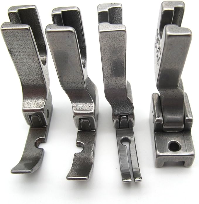 ckpsms KUNPENG - #P36N+P36LN+P363+S518N 1SET 4PCS Different Zipper Presser FEET FIT for Industrial Single Sewing Machines