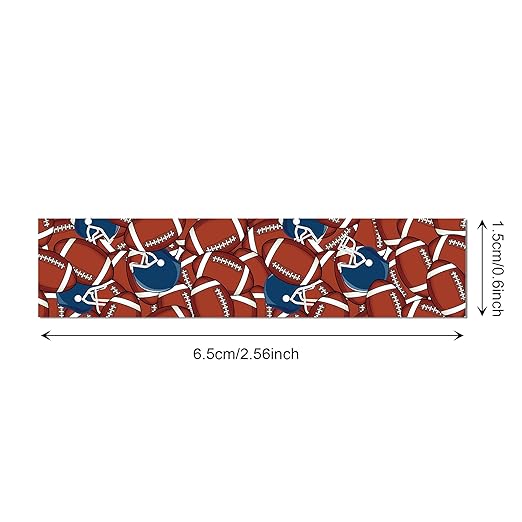 Adirasenotek 12 Rolls Sports Washi Tape,Rugby Football Washi Tape Set Decorative Paper Stickers Decorative Tape, DIY Craft Scrapbook Art Crafts Wrapping Decor for Gifts Wrapping