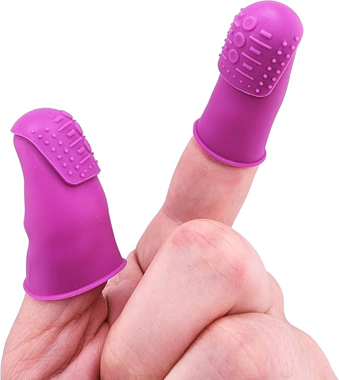 Sewing Kit for Teens & Petite Fingers | THIK-Grip Thimbles - Small (4) Medium (2) | Needles (55) | Ruler (1) | Fabric Clips (4) & More Supplies