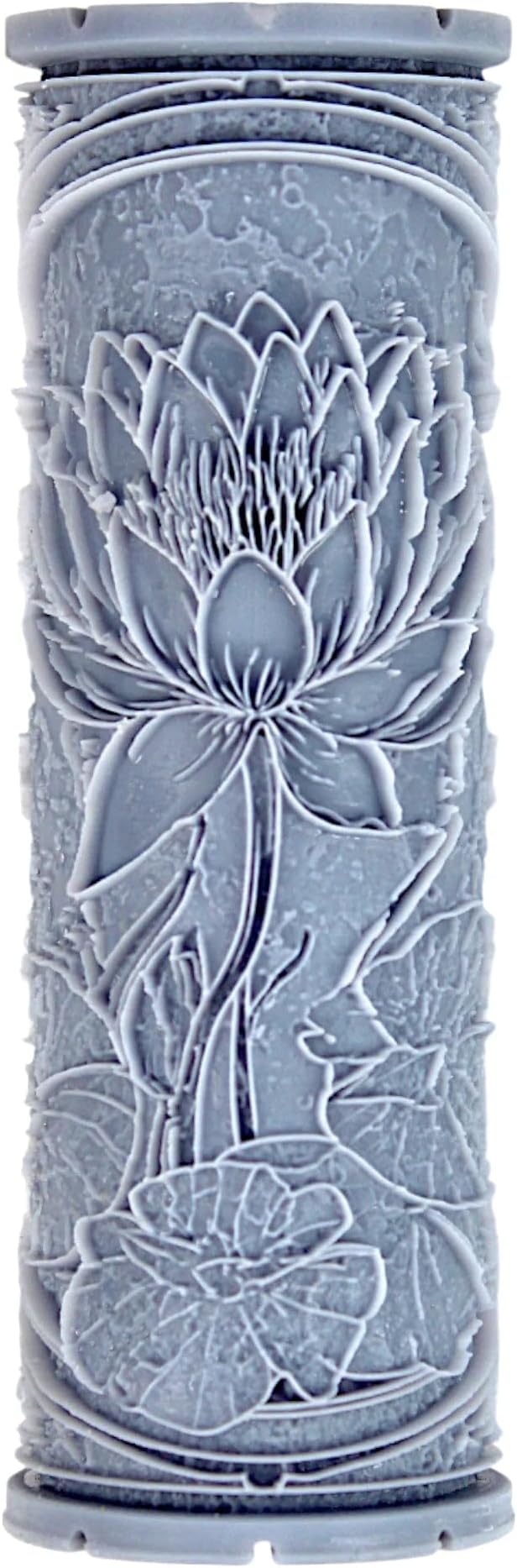 Waterlily Clay Texture Roller (4") - Flower Set #02 - Embossing Pattern Roller for Polymer & Ceramic Clay, Pottery & Crafts